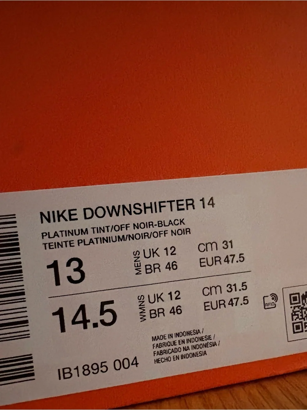 Nike Downshifter 14 Blue Orange White Mens Running Shoe Sneaker MULTIPLE SIZES